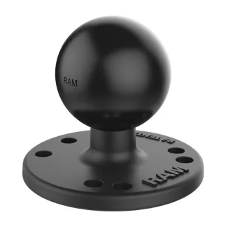RAM Mounts kruhový adaptér s AMPS vzorom dier s guľovým čapom 1,5", RAM-202U