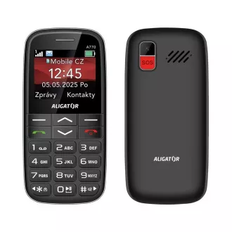 ALIGATOR A770 Senior čierny + stol.nab.