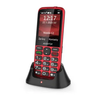 ALIGATOR A930 GPS Senior červený +st.nab. - Rozbalené