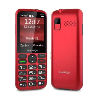 ALIGATOR A930 GPS Senior červený +st.nab. - Rozbalené