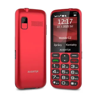 ALIGATOR A930 GPS Senior červený +st.nab. - Rozbalené
