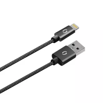 Múdra sieťová nabíjačka ALIGATOR 3.4A, 2xUSB, smart IC, čierna, kábel pre iPhone/iPad 2A
