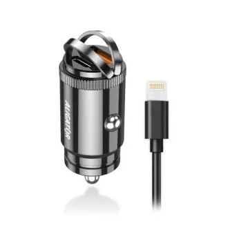 Aligator mini nabíjačka do auta Power Delivery 30W, USB-C + USB-A, USB-C kábel pre iPhone / iPad