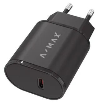 Aligator sieťová nabíjačka A-MAX PD 20W USB-C čierna Aligator sieťová nabíjačka A-MAX PD 20W USB-C čierna