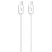 ALIGATOR Dátový kábel POWER 3A, USB-C/USB-C, biely