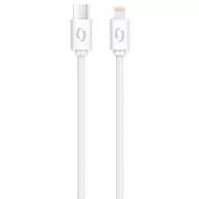 ALIGATOR Dátový kábel POWER 3A, USB-C/lightning biely