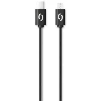 ALIGATOR Dátový kábel POWER 3A, USB-C/microUSB čierny ALIGATOR Dátový kábel POWER 3A, USB-C/microUSB čierny