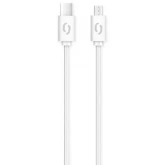 ALIGATOR Dátový kábel POWER 3A, USB-C/microUSB biely ALIGATOR Dátový kábel POWER 3A, USB-C/microUSB biely