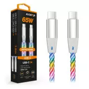 ALIGATOR Dátový kábel LIGHT 3A, 65W USB-C/USB-C 1,2m