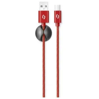 ALIGATOR PREMIUM Dátový kábel 2A, USB-C červená ALIGATOR PREMIUM Dátový kábel 2A, USB-C červená