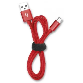 ALIGATOR PREMIUM Dátový kábel 2A, USB-C červená ALIGATOR PREMIUM Dátový kábel 2A, USB-C červená