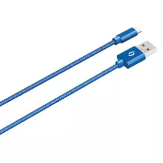 ALIGATOR PREMIUM Dátový kábel 2A, USB-C modrá