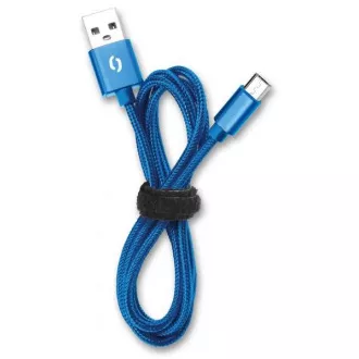 ALIGATOR PREMIUM Dátový kábel 2A, USB-C modrá