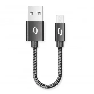 ALIGATOR PREMIUM 2A kábel, Micro USB 50cm, čierny