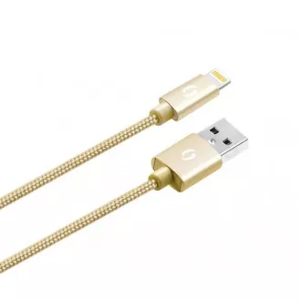 ALIGATOR PREMIUM 2A kábel, Lightning 2m, zlatý