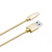 ALIGATOR PREMIUM 2A kábel, Lightning 2m, zlatý