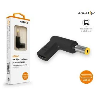 Aligator USB-C napájacia redukcia 5,5x2,5 mm pre notebooky Acer/Asus/HP/Lenovo/Toshiba Aligator USB-C napájacia redukcia 5,5x2,5 mm pre notebooky Acer/Asus/HP/Lenovo/Toshiba