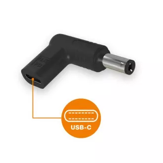 Aligator USB-C napájacia redukcia 5,5 x 2,1 mm pre notebooky Acer/Compaq/HP/Fujitsu/Toshiba Aligator USB-C napájacia redukcia 5,5 x 2,1 mm pre notebooky Acer/Compaq/HP/Fujitsu/Toshiba