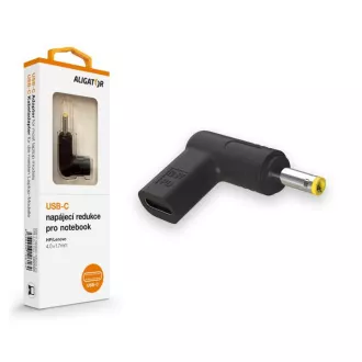 Aligator USB-C napájacia redukcia 4,0 x 1,7 mm pre notebooky HP/Lenovo