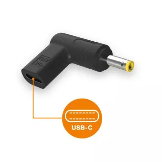 Aligator USB-C napájacia redukcia 4,0 x 1,7 mm pre notebooky HP/Lenovo
