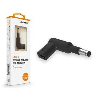 Aligator USB-C napájacia redukcia 4,8 x 1,7 mm (predĺžená) pre notebooky Asus/Compaq/HP Aligator USB-C napájacia redukcia 4,8 x 1,7 mm (predĺžená) pre notebooky Asus/Compaq/HP