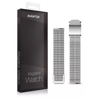 Náhradný kovový remienok pre Aligator Watch Grace 16mm, strieborný