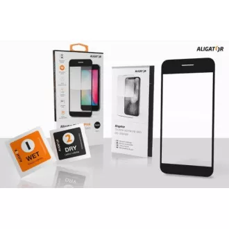 Aligator ochranné tvrdené sklo GLASS PRINT, Samsung Galaxy A14 4G/5G, čierna, celoplošné lepenie