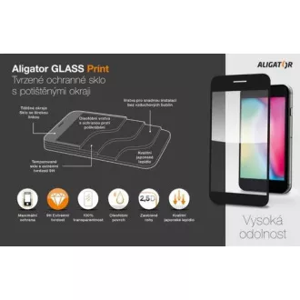 Aligator ochranné tvrdené sklo GLASS PRINT, Xiaomi Redmi A2, čierna, celoplošné lepenie Aligator ochranné tvrdené sklo GLASS PRINT, Xiaomi Redmi A2, čierna, celoplošné lepenie