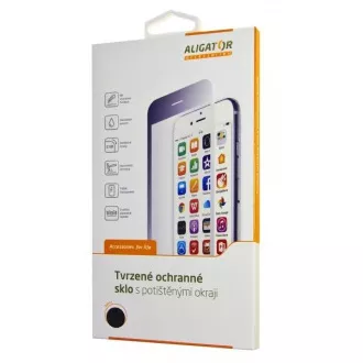 ALIGATOR Ochranné tvrdené sklo PRINT čierna, Huawei Y6 2019/Huawei Y6s/Honor 8A, celoplošné lepenie ALIGATOR Ochranné tvrdené sklo PRINT čierna, Huawei Y6 2019/Huawei Y6s/Honor 8A, celoplošné lepenie