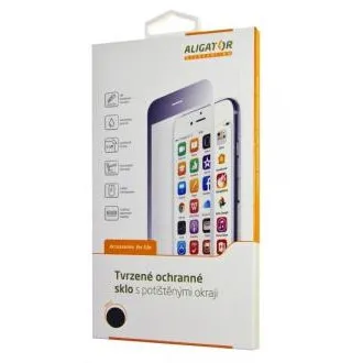 ALIGATOR Ochranné tvrdené sklo PRINT čierna, Huawei Y6 2019/Huawei Y6s/Honor 8A, celoplošné lepenie ALIGATOR Ochranné tvrdené sklo PRINT čierna, Huawei Y6 2019/Huawei Y6s/Honor 8A, celoplošné lepenie