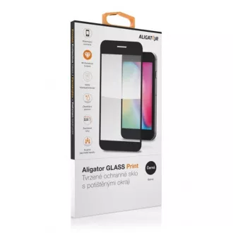 Aligator ochranné sklo PRINT Apple iPhone 16 Pro Max čierna