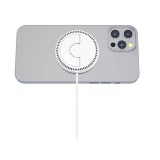 ALIGATOR bezdrôtová nabíjačka ALIGATOR Mag-Pad, určené pre MagSafe, 15W, biela