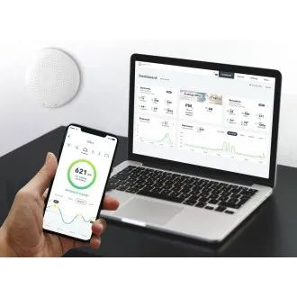 AirThings Wave plus - senzor kvality ovzdušia, radónu, vlhkosti, teploty, VOC, CO2 a tlaku AirThings Wave plus - senzor kvality ovzdušia, radónu, vlhkosti, teploty, VOC, CO2 a tlaku