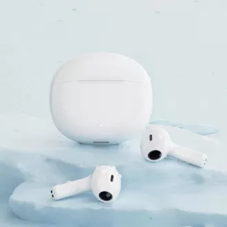 QCY - T20 AilyPods bezdrôtové slúchadlá s dobíjacím boxom, Bluetooth 5.3, biela
