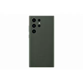 Samsung Kožený zadný kryt pre Samsung Galaxy S23 Ultra Green
