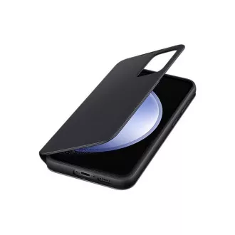 Samsung Flipové púzdro Smart View pre Samsung Galaxy S23 FE Black - Rozbalené Samsung Flipové púzdro Smart View pre Samsung Galaxy S23 FE Black - Rozbalené