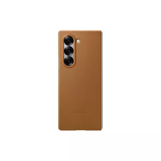 Samsung Ochranný kryt z vegánskej kože pre Fold 6 Brown