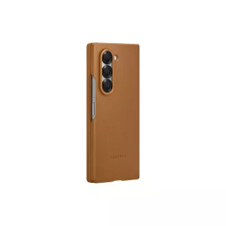 Samsung Ochranný kryt z vegánskej kože pre Fold 6 Brown