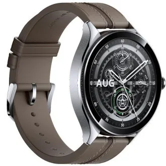 Xiaomi Watch 2 Pre 4G LTE/46mm/Silver/Elegant Band/Brown Xiaomi Watch 2 Pre 4G LTE/46mm/Silver/Elegant Band/Brown