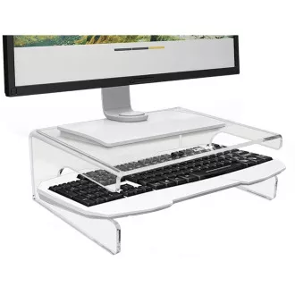 Podstavec pod monitor DESQ s výrezom na klávesnici