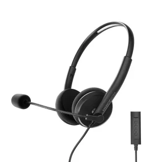 Energy Sistem Headset Office 2+, komunikačné slúchadlá s mikrofónom, ovládanie hlasitosti a stlmovanie Energy Sistem Headset Office 2+, komunikačné slúchadlá s mikrofónom, ovládanie hlasitosti a stlmovanie