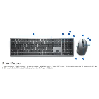 Dell set klávesnica + myš KM7321W bezdrôtová UA