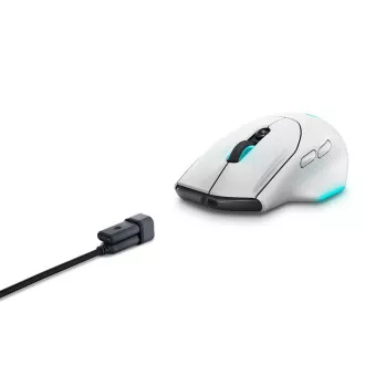 Dell Alienware 620M/Herná/Optická/Pre pravákov/26 000 DPI/Drôtová+bezdrôtová/Biela Dell Alienware 620M/Herná/Optická/Pre pravákov/26 000 DPI/Drôtová+bezdrôtová/Biela
