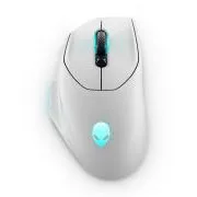 Dell Alienware 620M/Herná/Optická/Pre pravákov/26 000 DPI/Drôtová+bezdrôtová/Biela