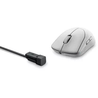 Dell Alienware Pre/Herná/Optická/Pre pravákov/26 000 DPI/Drôtová+bezdrôtová/Biela