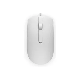 Dell MS116/Kancelárska/Optická/1 000 DPI/Drôtová USB/Biela