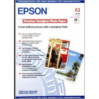 EPSON A3, Premium Semigloss Photo Paper (20 hárkov)