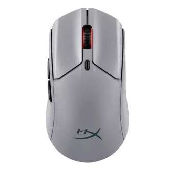 HyperX Pulsefire Haste 2 Pre/Herná/Optická/Pre pravákov/26 000 DPI/USB+BT/Sivá