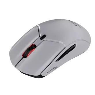 HyperX Pulsefire Haste 2 Pre/Herná/Optická/Pre pravákov/26 000 DPI/USB+BT/Sivá