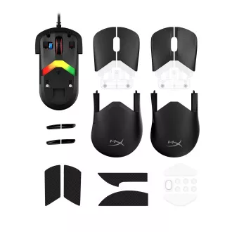 HP HyperX Pulsefire Saga/Herná/Optická/Pre pravákov/26 000 DPI/Drôtové USB-A/Čierna